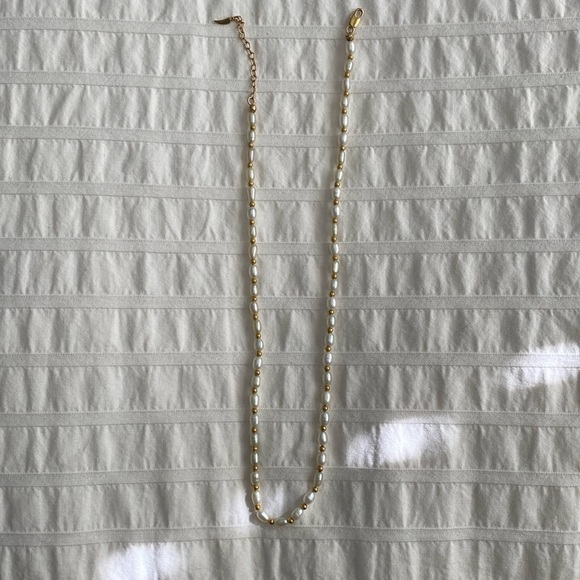 Gold/pearl necklace - Picture 1 of 2